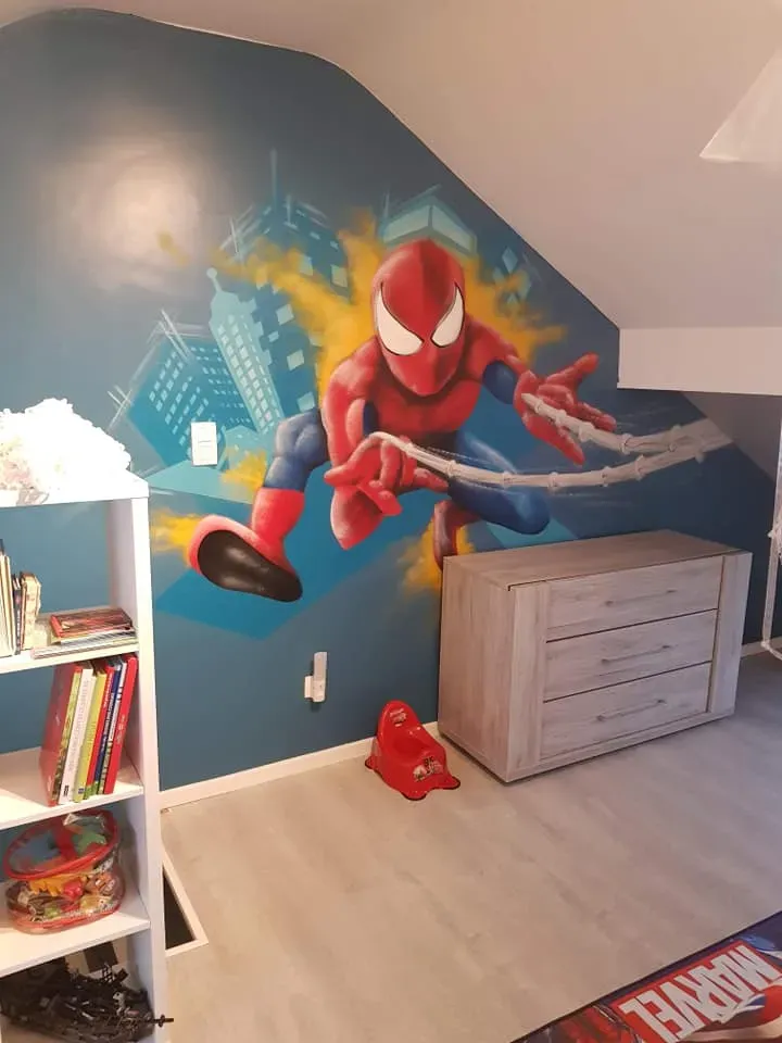 Graffiti chambre d'enfant près de Seraing