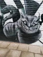 Fresque chat du Cheshire